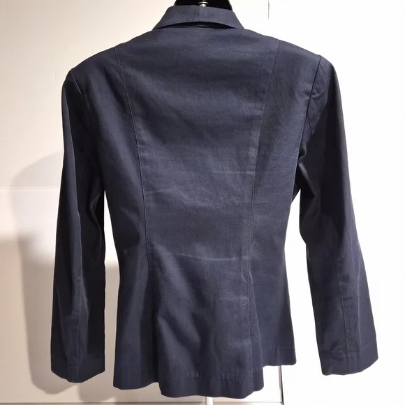 Vtg 50s US Navy WAVES Wool Jacket Halle Bros Co. Nautical Blazer - Picture 6 of 10